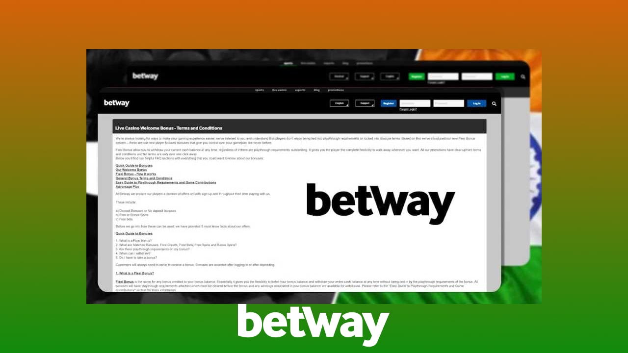 Betway Terms and Condutions