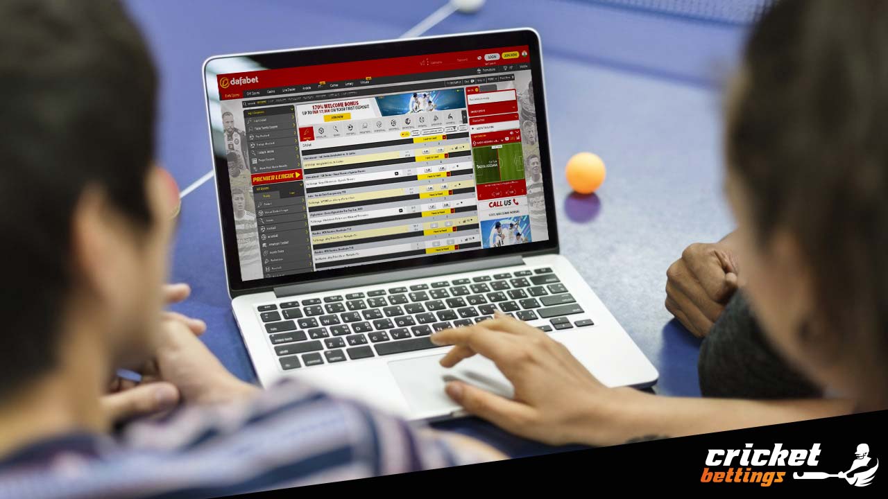 online sports betting on laptop