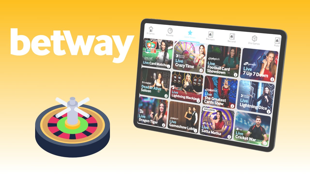 Betway app live dealer games