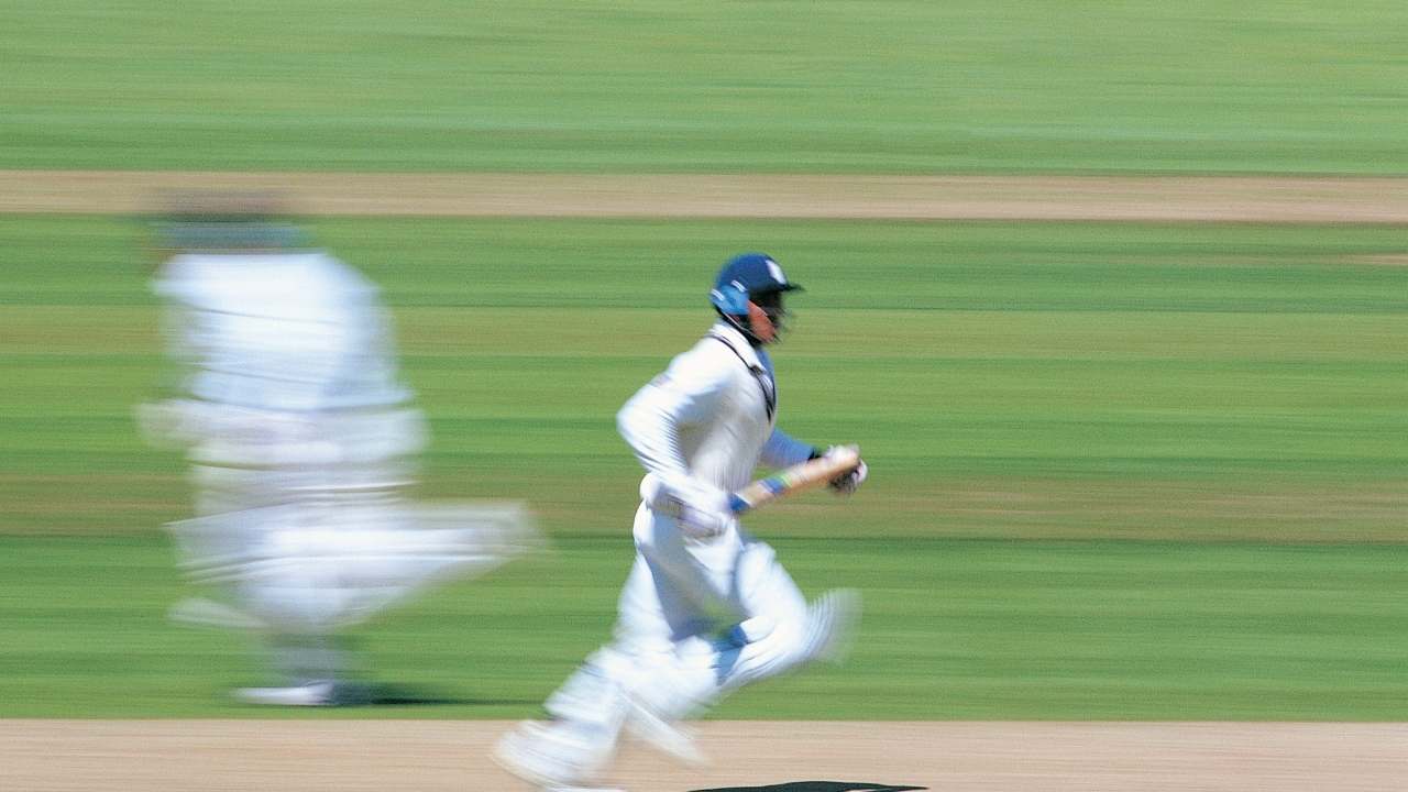 cricket player running 