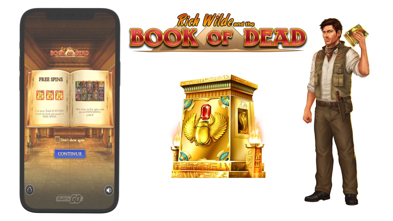 Book of Dead slot on mobile