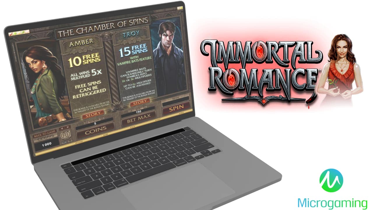 Immortal Romance slot machine by Microgaming review