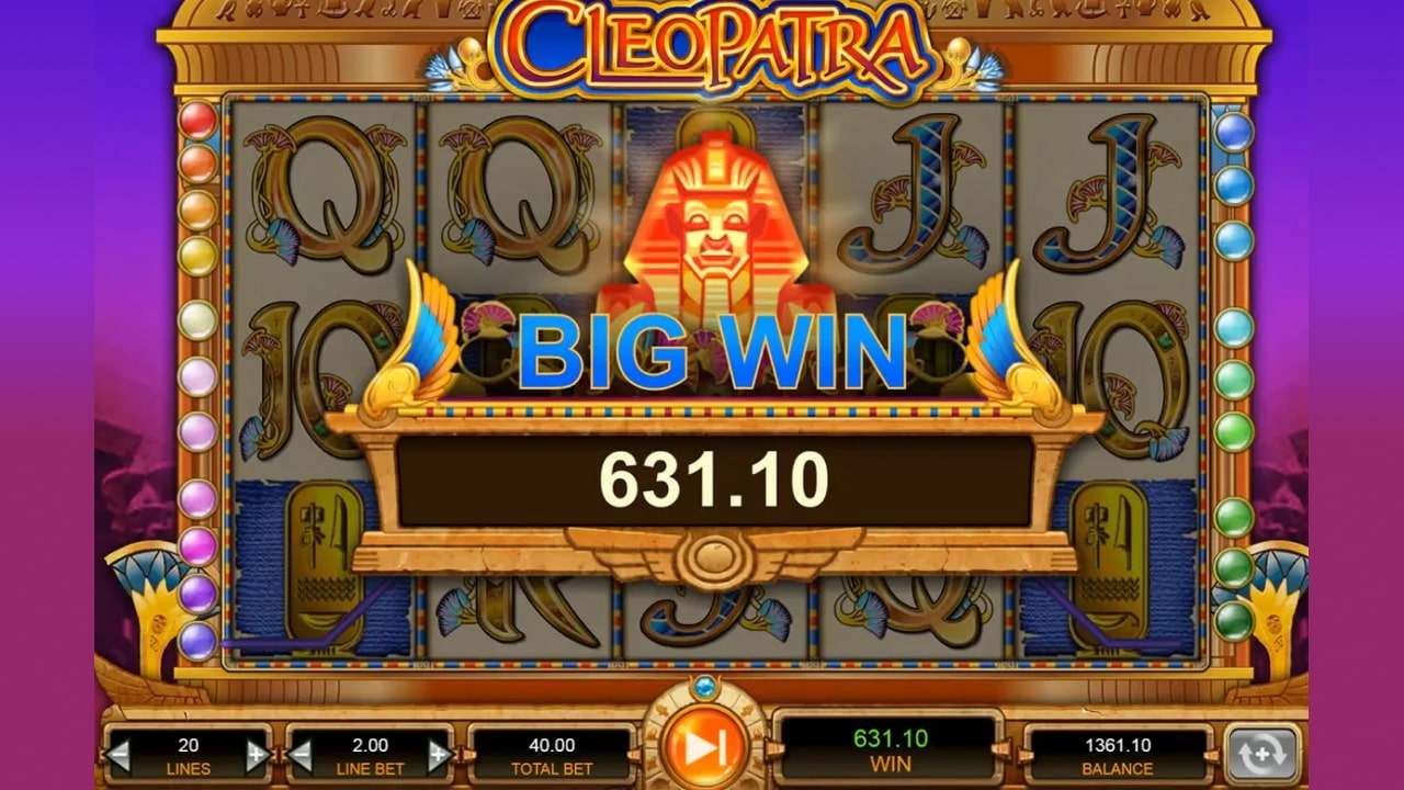 Cleopatra slot big win