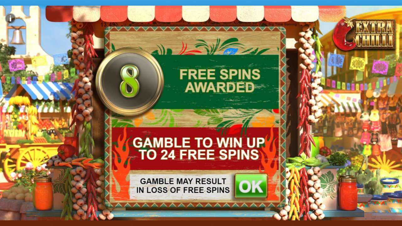 Extra chilli slot free spins