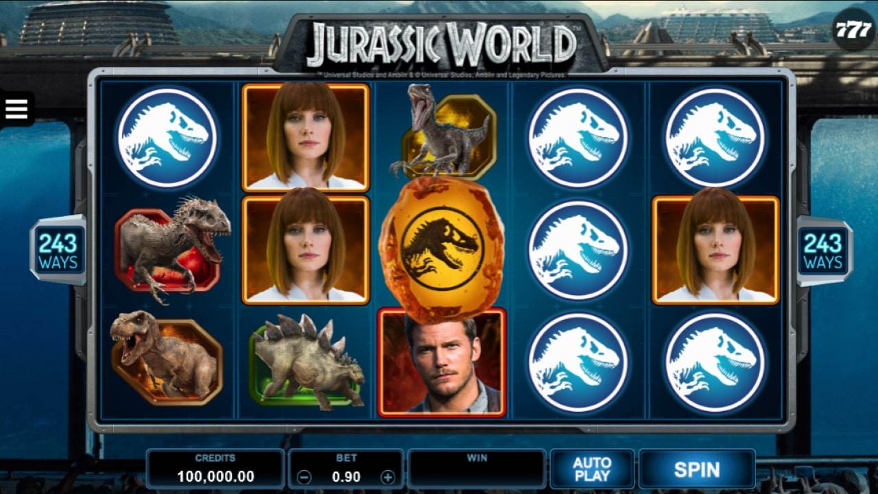 Jurassic World slot features