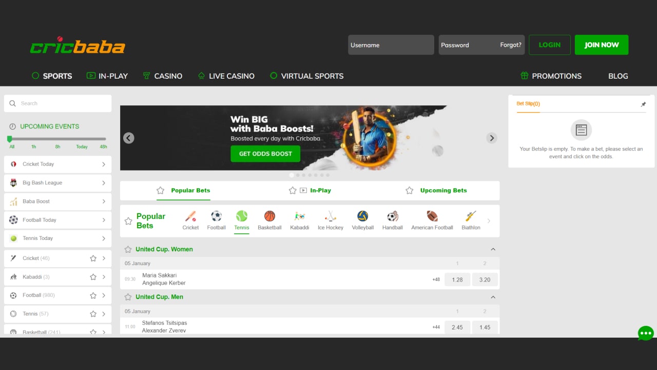 Cricbaba online betting site